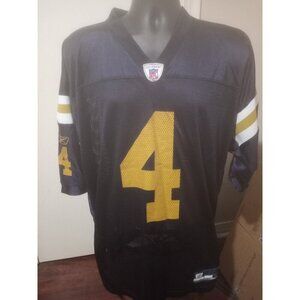 VTG New York Jets Jersey Blue XL Reebok #4 Brett Favre Throwback NFL
